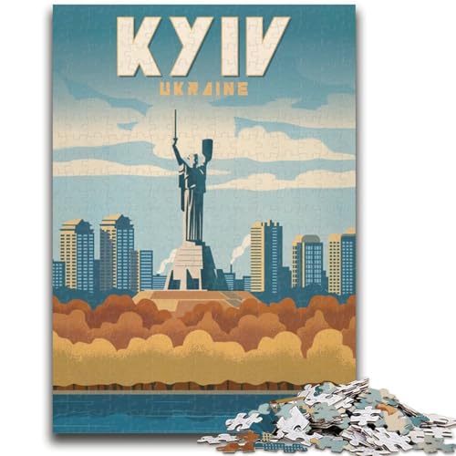 Kiew-Puzzle für Teenager, 1000 Teile, Familienaktivität, Spaß zu Hause, Geburtstagsgeschenk, Reisegeschenke, 1000 Teile (26x38cm) von NYANBFKEA