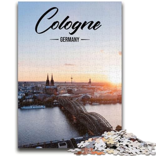 Kölner Puzzle 1000 Teile für Erwachsene, ab 14 Jahren, Denksportaufgaben, Familienspiele, Weihnachts- und Geburtstagsgeschenke, 1000 Teile (50x75cm) von NYANBFKEA