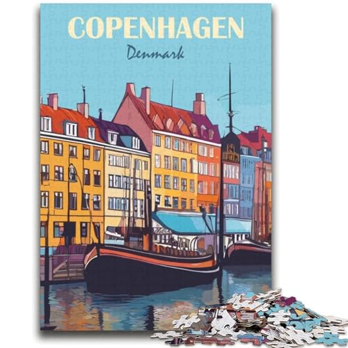 Kopenhagen-Puzzle 2000 Teile für Erwachsene, Spielzeug, Lernspiele, Stressabbau, Wichtelgeschenke für Kinder ab 14 Jahren, 2000 Teile (70x100cm) von NYANBFKEA