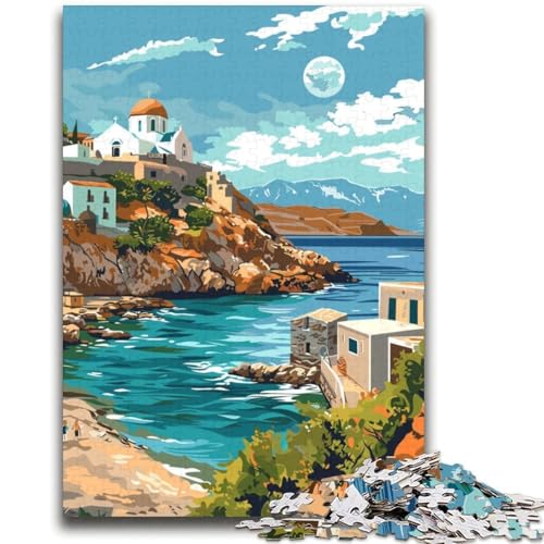 Kretische Küstenlandschaft, Puzzle für Teenager, 2000 Puzzles, lustige Spiele für die ganze Familie, Aktivitäten für zu Hause, Geburtstagsgeschenk, Reisegeschenke, 2000 Teile (70x100cm) von NYANBFKEA