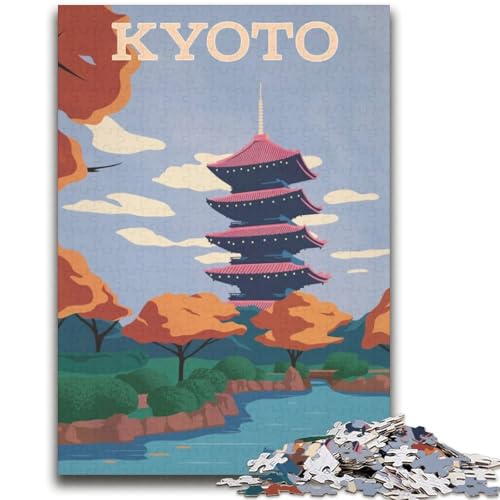 Kyoto-Puzzles für Teenager, Spielzeug, Lernspiele, Stressabbau, Wunschliste mit Weihnachtsmann, 2000 Teile (70x100cm) von NYANBFKEA