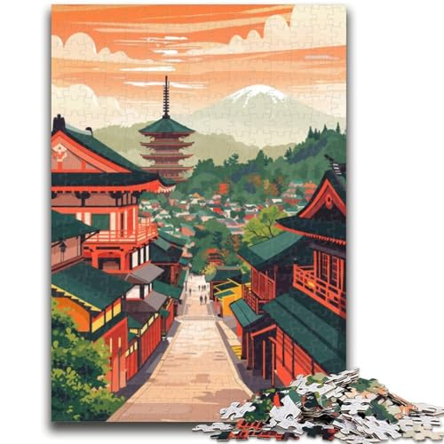 Kyoto-Reiseposter-Puzzles für Teenager, 1000 Puzzles, lustige Spiele für die ganze Familie, Aktivitäten für zu Hause, Geburtstagsgeschenk, Reisegeschenke, 1000 Teile (26x38cm) von NYANBFKEA