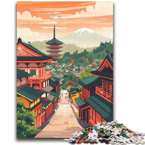 Kyoto-Reiseposter-Puzzles für Teenager, Spielzeug, Lernspiele, Stressabbau, Wunschliste mit Weihnachtsmann, 2000 Teile (70x100cm) von NYANBFKEA