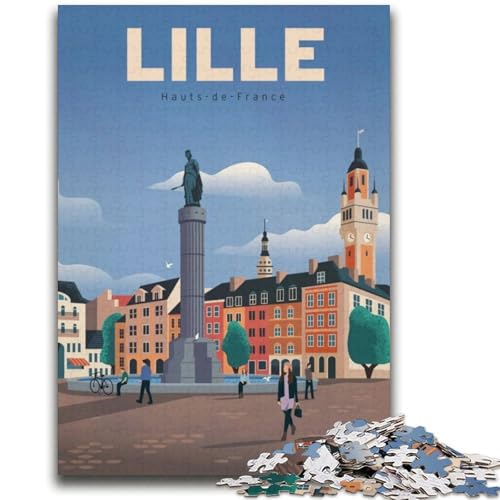 Lille Puzzles für Erwachsene und Jugendliche, Mustermontage-Angebot als Geschenk für die ganze Familie, geeignet für und 14 2000 Teile (70x100cm) von NYANBFKEA