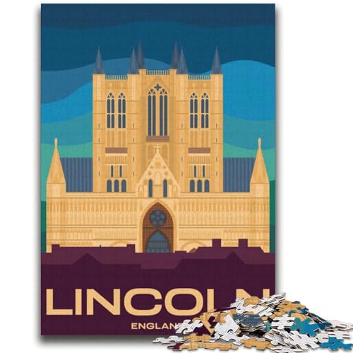 Lincoln Cityscape Puzzles für Teenager, 2000 Puzzles, für 14+ Trainieren Sie Ihr Gehirn und Ihre Hände, Weihnachtsspielgeschenke, 2000 Teile (70x100cm) von NYANBFKEA