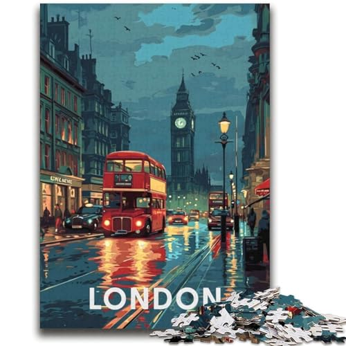 London Big Ben Puzzle für Erwachsene, 2000 Teile, anspruchsvolles Spiel und Lernspiel für die ganze Familie zum Geburtstag, Weihnachten, 2000 Teile (70x100cm) von NYANBFKEA