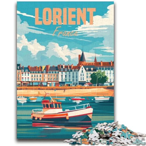 Lorient, Frankreich, 2000-teiliges Puzzle für Teenager, geeignet für Kinder ab 14 Jahren, Familienspaß, ganze Familie, 2000 Teile (70x100cm) von NYANBFKEA
