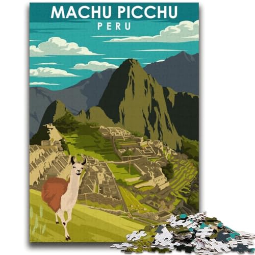 Machu Picchu Peru Reisepuzzle für Erwachsene 2000 Teile, Spielzeug, Lernspiele, Stressabbau, Wichtelgeschenke für Kinder ab 14 Jahren, 2000 Teile (70x100cm) von NYANBFKEA