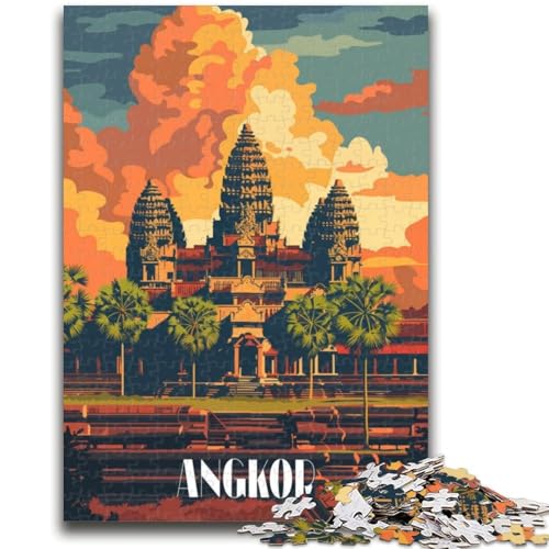 Majestätische Angkor-Puzzles für Erwachsene und Jugendliche ab 14 Jahren. Lustige Spiele, lustige Aktivitäten zu Hause, Geburtstagsgeschenke, Reisegeschenke, 1000 Teile (50x75cm) von NYANBFKEA