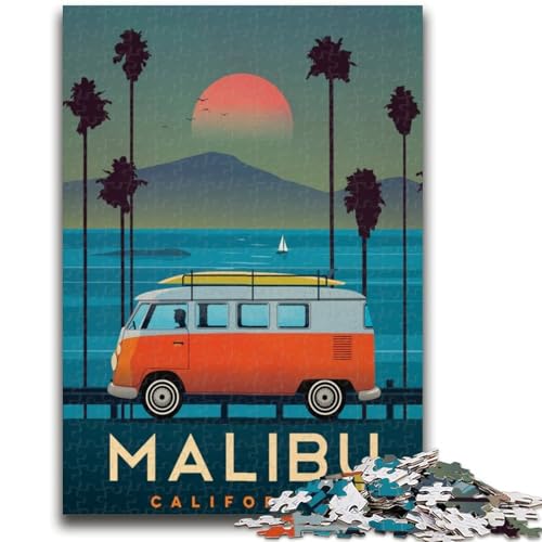 Malibu Puzzle für Erwachsene, 1000 Teile, Spielzeug, Lernspiele, Stressabbau, Wichtelgeschenke für Kinder ab 14 Jahren, 1000 Teile (50x75cm) von NYANBFKEA
