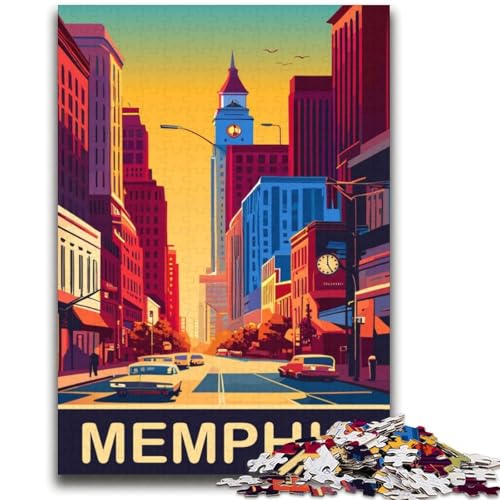 Memphis Puzzle 2000 Teile für Teenager ab 14 Jahren, Denksportaufgaben, Familienspiele, Weihnachts- und Geburtstagsgeschenke, 2000 Teile (70x100cm) von NYANBFKEA