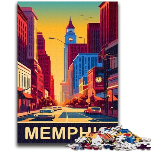 Memphis Puzzles 1000 Teile für Teenager, geeignet für Kinder ab 14 Jahren. Familienspaß ganze Familie. 1000 Teile (50x75cm) von NYANBFKEA