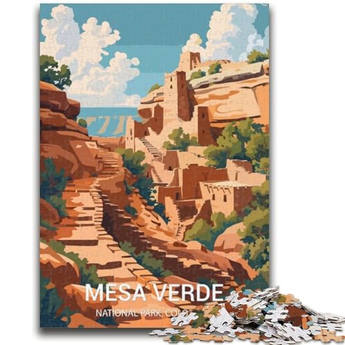 Mesa Verde Nationalpark Puzzle 1000 Teile für Erwachsene, ab 14 Jahren, Denksportaufgaben, Familienspiele, Weihnachts- und Geburtstagsgeschenke, 1000 Teile (50x75cm) von NYANBFKEA