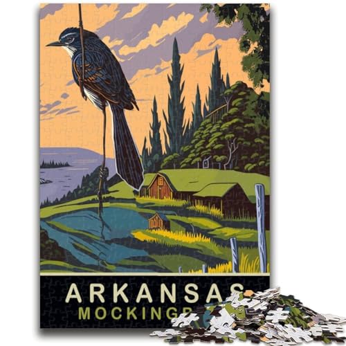 Mockingbird Arkansas Puzzle für Erwachsene, 1000 Teile, anspruchsvolles Spiel und Lernspiel für die ganze Familie zum Geburtstag, Weihnachten, 1000 Teile (50x75cm) von NYANBFKEA