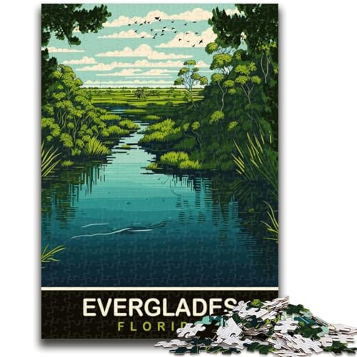 Natur in Florida Puzzle 1000 Teile für Teenager, geeignet für Kinder ab 14 Jahren. Familienspaß ganze Familie. 1000 Teile (26x38cm) von NYANBFKEA