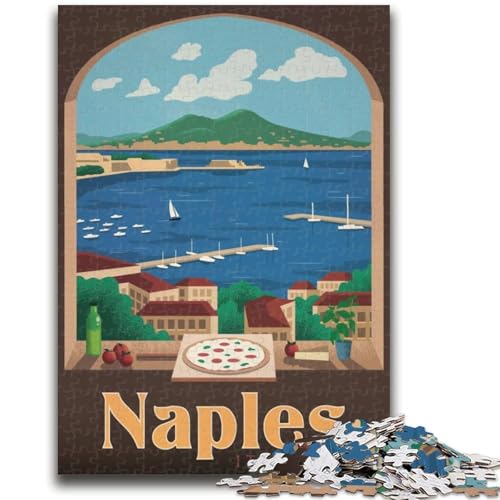 Neapel-Puzzle 1000 Teile für Teenager-Geschenke, Familienspiel zum Stressabbau, schwierige Herausforderung, tolle Geschenke und Spielzeuge, 1000 Teile (26x38cm) von NYANBFKEA