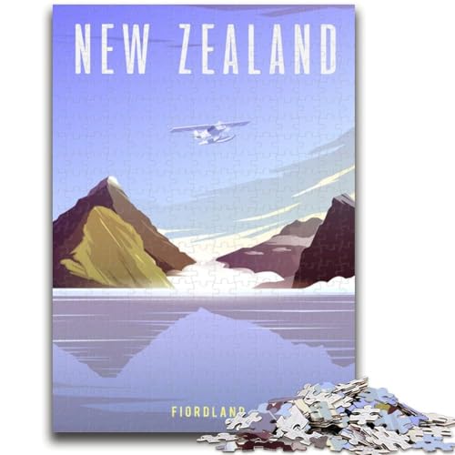 Neuseeland-Puzzles 1000 Teile für Teenager ab 14 Jahren, Heimkunstdekor, Familienspiele, Weihnachtsgeburtstagsgeschenke, 1000 Teile (50x75cm) von NYANBFKEA
