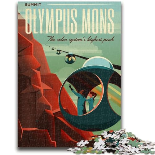 Olympus Mons Puzzle für Teenager, 1000 Teile, Familienaktivität mit passendem Poster und Quizblatt, für Kinder ab 14 Jahren, 1000 Teile (26x38cm) von NYANBFKEA
