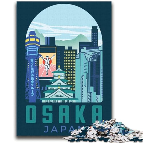 Osaka-Puzzle 2000 Teile für Erwachsene und Jugendliche, anspruchsvolles Spiel und Familienspiel, Geburtstagsgeschenk, Geschenke, Wandkunst, 2000 Teile (70x100cm) von NYANBFKEA