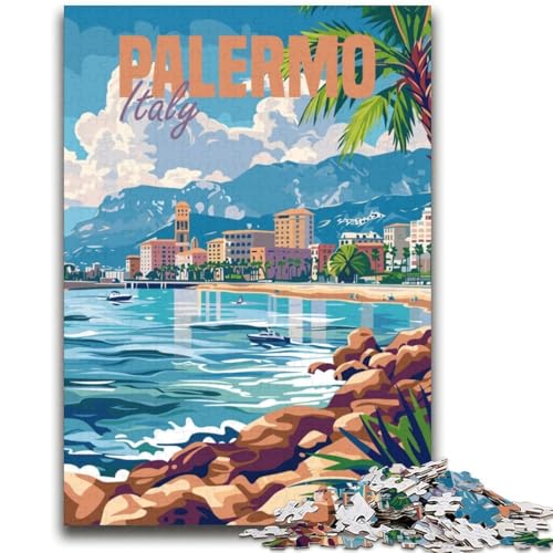 Palermo, Italien, Puzzle 2000 Teile für Erwachsene und Jugendliche, anspruchsvolles Spiel und Familienspiel, Geburtstagsgeschenk, Geschenke, Wandkunst, 2000 Teile (70x100cm) von NYANBFKEA