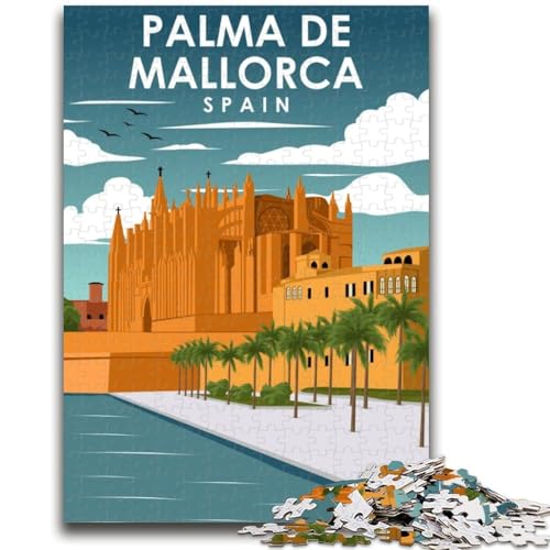 Palma De Mallorca, Spanien, 1000-teiliges Puzzle für Erwachsene, Geschenke für Lernspiele, Herausforderungsspielzeug, Geburtstagsgeschenk, Geschenke, Wandkunst, 1000 Teile (26x38cm) von NYANBFKEA