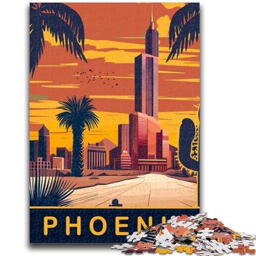 Phoenix Puzzles für Erwachsene 1000 Teile, Spielzeug Lernspiele Stressabbau Wichtelgeschenke für Kinder ab 14 Jahren 1000 Stück (50x75cm) von NYANBFKEA