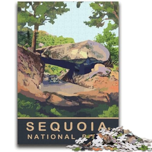 Puzzle für Erwachsene, Motiv: Auto unter dem Felsbogen, 2000 Teile, schwierig, herausfordernd, schwierig, als Geschenk für die ganze Familie, 2000 Teile (70x100cm) von NYANBFKEA