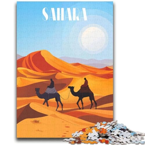 Reise durch die Sahara, Puzzle für Erwachsene, 2000 Teile, anspruchsvolles Spiel und Lernspiel für die ganze Familie zum Geburtstag, Weihnachten, 2000 Teile (70x100cm) von NYANBFKEA