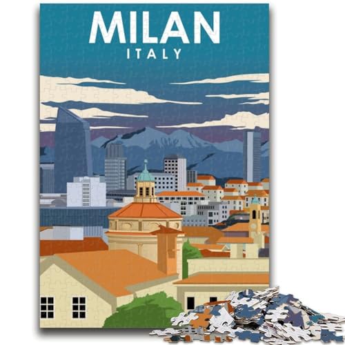 Reiseposter-Puzzle mit 1000 Teilen für Jugendliche, geeignet für Kinder ab 14 Jahren, Familienspaß, ganze Familie, 1000 Teile (50x75cm) von NYANBFKEA