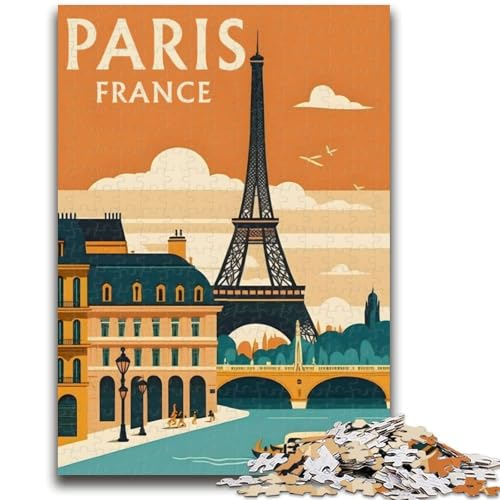 Reiseposter-Puzzle mit 1000 Teilen für Jugendliche, geeignet für Kinder ab 14 Jahren, Familienspaß, ganze Familie, 1000 Teile (50x75cm) von NYANBFKEA