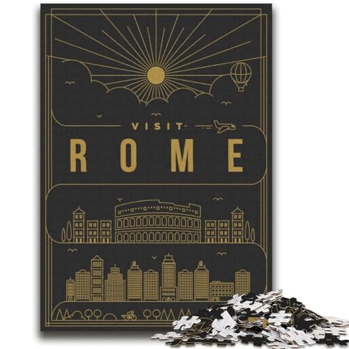 Rom, Italien, Puzzle 2000 Teile für Erwachsene und Jugendliche, anspruchsvolles Spiel und Familienspiel, Geburtstagsgeschenk, Geschenke, Wandkunst, 2000 Teile (70x100cm) von NYANBFKEA
