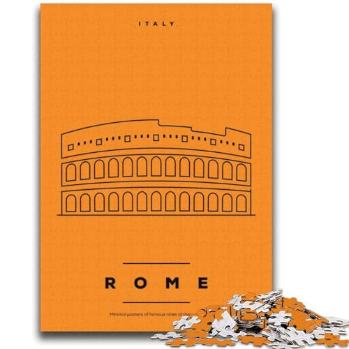 Rom, Italien, Puzzle 2000 Teile für Teenager ab 14 Jahren, Heimkunstdekoration, Familienspiele, Weihnachts- und Geburtstagsgeschenke, 2000 Teile (70x100cm) von NYANBFKEA