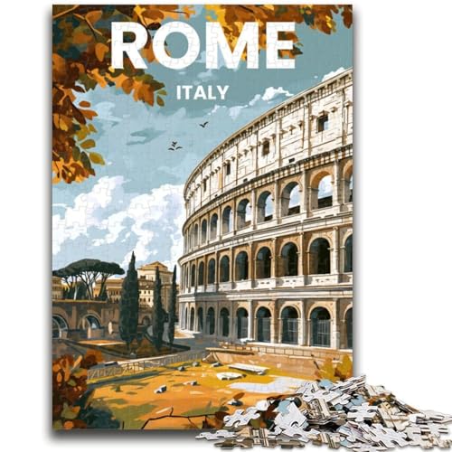 Rom-Puzzle 1000 Teile für Teenager ab 14 Jahren, Denksportaufgaben, Familienspiele, Weihnachts- und Geburtstagsgeschenke, 1000 Teile (26x38cm) von NYANBFKEA