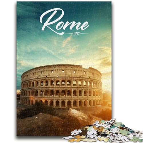 Rom-Puzzles für Erwachsene 1000, helfen dem Gehirn, süchtig machendes Spielzeug zu trainieren, um Geduld zu fördern. Einzigartiges Herausforderungsspiel 1000 Teile (26x38cm) von NYANBFKEA