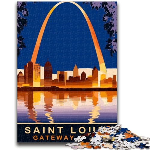 Saint Louis Puzzles für Erwachsene 1000 Teile, Spielzeug, Lernspiele, Stressabbau, Wichtelgeschenke für Kinder ab 14 Jahren, 1000 Teile (26x38cm) von NYANBFKEA