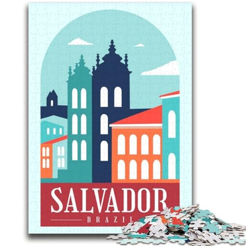 Salvador Brasilien Puzzle 2000 Teile für Erwachsene und Jugendliche, anspruchsvolles Spiel und Familienspiel, Geburtstagsgeschenk, Geschenke, Wandkunst, 2000 Teile (70x100cm) von NYANBFKEA
