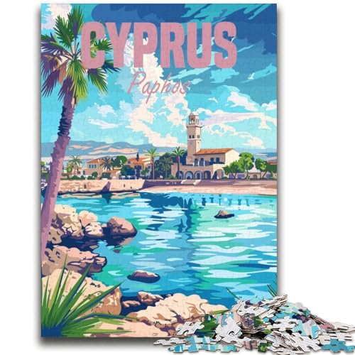 Zypern-Paphos-Puzzle 2000 Teile für Teenager ab 14 Jahren, Denksportaufgaben, Familienspiele, Weihnachts- und Geburtstagsgeschenke, 2000 Teile (70x100cm) von NYANBFKEA