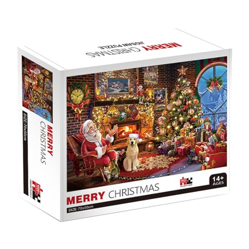 NYCEMAKEUP 1000 Teile Weihnachtspuzzle Für Erwachsene Schwierigkeitsgrad Papierpuzzle Büro Dekor Stressabbau Spiel Weihnachtsspielzeug 1000 Teile Puzzle von NYCEMAKEUP