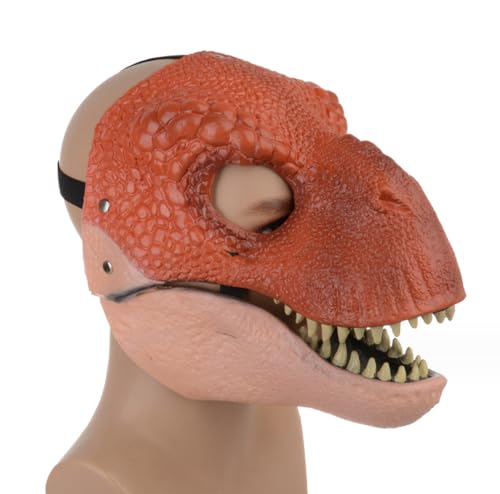 NYCK 2 Halloween Dinosaurier Masken, Mund Joint Activity Tyrannosaurus Rex Maske, Dinosaurier Kopf Abdeckung von NYCK