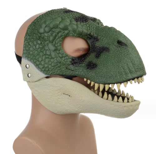 NYCK 2 Halloween Dinosaurier Masken, Mund Joint Activity Tyrannosaurus Rex Maske, Dinosaurier Spaß Prop Headcover von NYCK