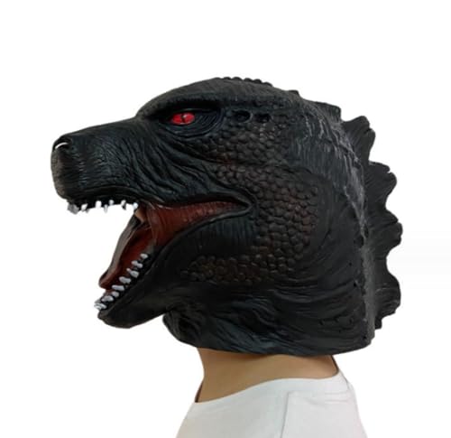 NYCK 2 Halloween Masken, Dinosaurier Monster Masken, Monster König Vollgesicht Latex Tier Headsets von NYCK