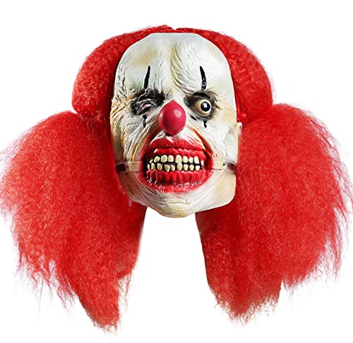 NYCK Halloween Horror Maske, Latex Geist Gesicht, Party Maske, Maskerade, Tanz Clown Maske 2 von NYCK