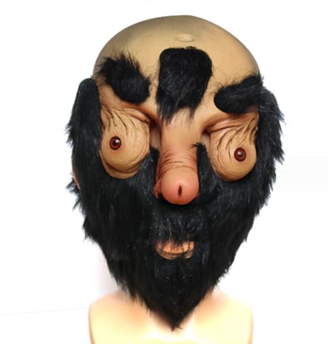 NYCK Halloween Latex Maske, Lustige Kopfbedeckung, Schreckliche Und Schreckliche Dekoration, Tanzparty, Trickster Requisiten 5 von NYCK