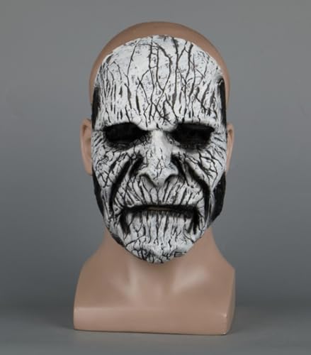 NYCK Horror Geist Gesichtsmaske Kopfbedeckung Blaues Gesicht Zombie Horn Maske Halloween Angst Und Lustige Teufels Haus Verkleidung Prop 9 von NYCK