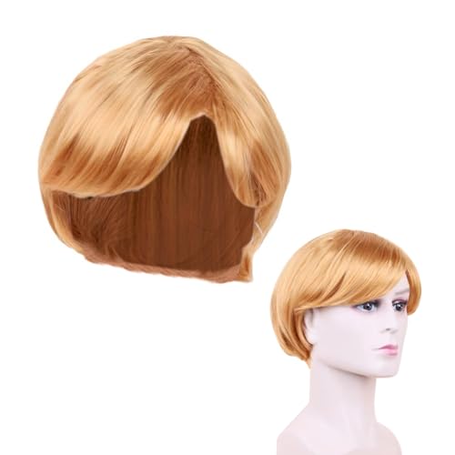 1 Stück Blonde Make-up-Perücke, Seitliche Pony-Perücke Für Männer, Punkblonder Kurzhaarschnitt Für Männer, 60er-Jahre-Perücke Für Männer, Maskerade-Perücke, Musik-Party-Perücke 1 Stück Blonde Make-up-Perücke, Seitliche Pony-Perücke Für Männer, Punkblonder Kurzhaarschnitt Für Männer, 60er-Jahre-Perücke Für Männer, Maskerade-Perücke, Musik-Party-Perücke von NYGGTYK