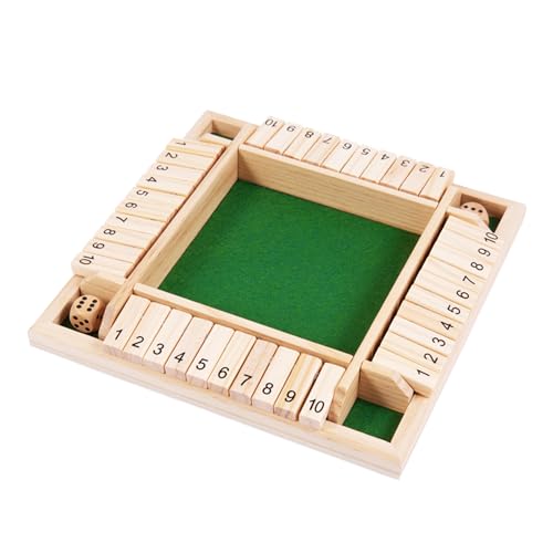 NYGGTYK 1 Satz Flop-Spiele, Holz-Flop-Spiele, spannende und Reichhaltige Spiele, Würfelspiele, Klassische Brettspiele, Puzzlespiele, Familienparty-Spiele NYGGTYK 1 Satz Flop-Spiele, Holz-Flop-Spiele, spannende und Reichhaltige Spiele, Würfelspiele, Klassische Brettspiele, Puzzlespiele, Familienparty-Spiele von NYGGTYK