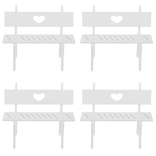 4PCS Set Hanging Foot Doll kleine Stuhl Stuhlkunsthandwerks Ornament Desktop ation für Home Office TV -Schränke einzigartige Form Leichtes Robustes Gipsmaterial von NYSUZHOUJI