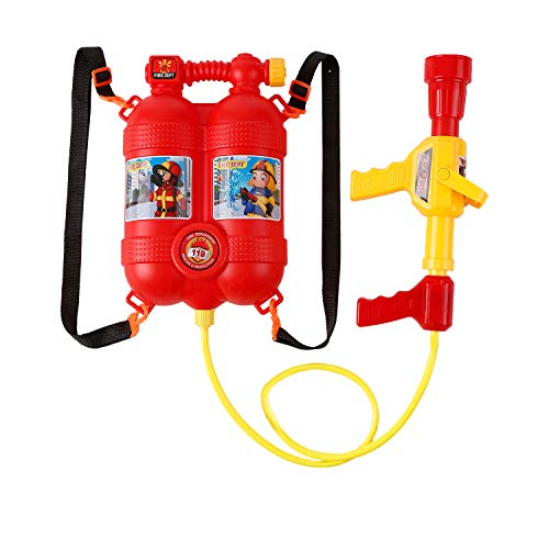 Feuerwehrrucksack Wassersprühset für einige Leute Rollenspiel idealer Strandpool Outdoor -Spiel rot 2.5l von NYSUZHOUJI