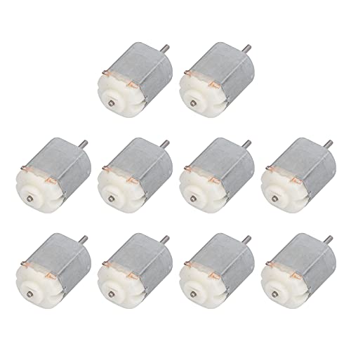 Mini -Elektromotor hohe Geschwindigkeit niedriger Geräusche kleine Gleichstrommotoren für Hobby -Handarbeit Spielzeug Cars 10pcs (Weiß) von NYSUZHOUJI