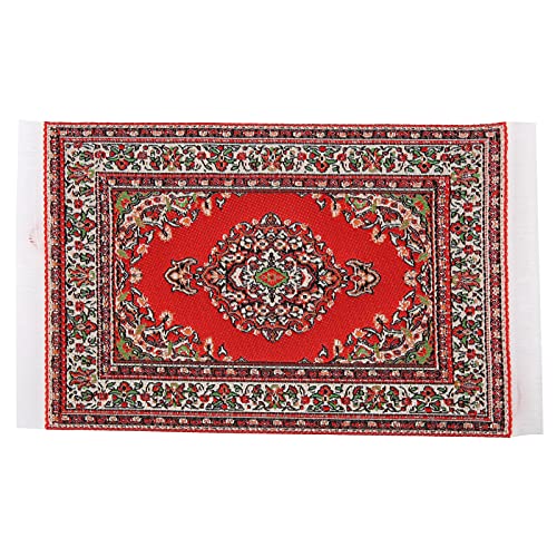 NYSUZHOUJI Dollhouse gewebter Teppich Teppich Teppich Dekor Einige Leute Souvenirs Accessoires 1:12 lebendige Szene (Locken) von NYSUZHOUJI